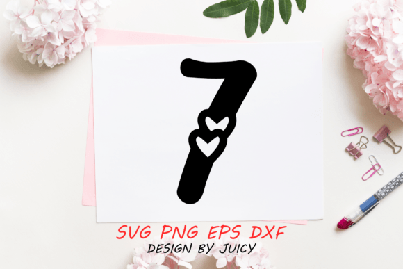 Number with Hearts 7 Svg: A Designer's Stitch Review