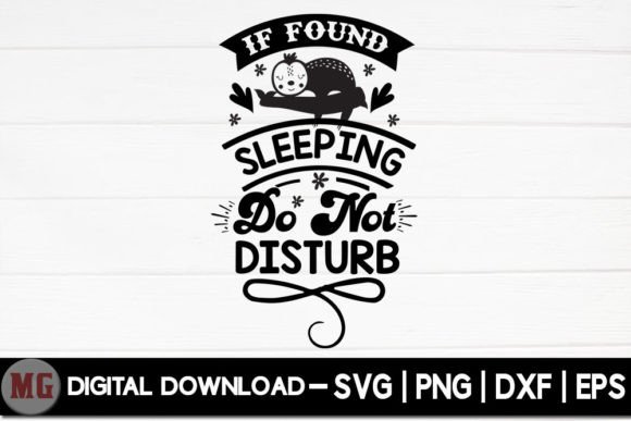 Reviewing If Found Sleeping Do NOT Disturb - SVG