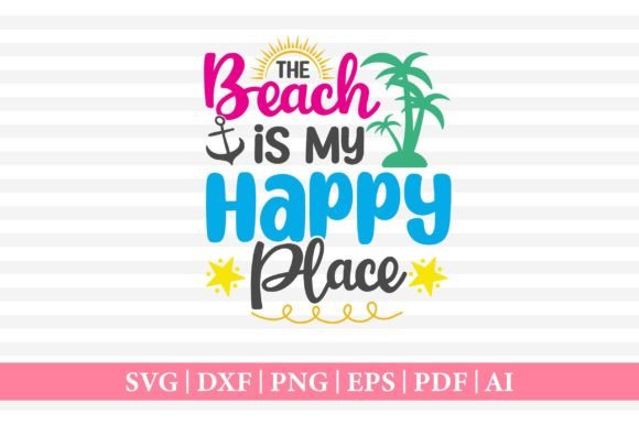 Reviewing The Beach is My Happy Place SVG T-Shirt for Embroidery